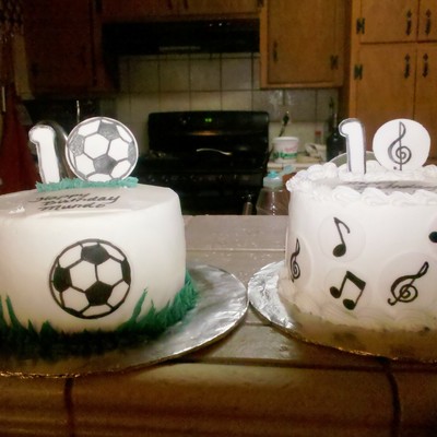 Twin Birthday Cakes