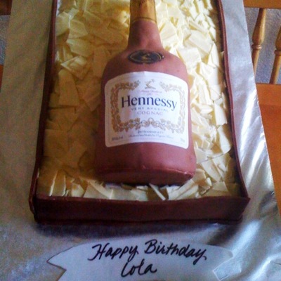 Hennessey Bottle Cake