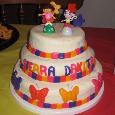Dora Butterfly Cake
