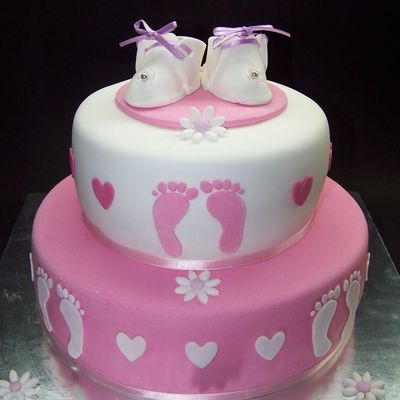 Pink Baby Shower Cake