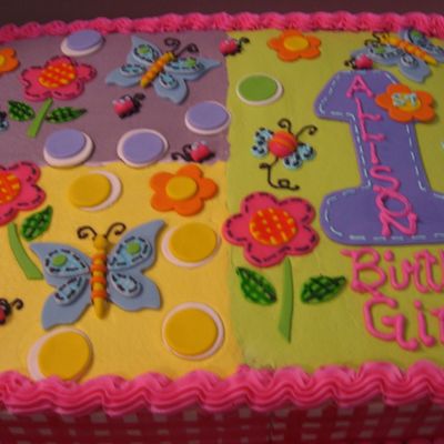 Allison's 1St Birthday Cake