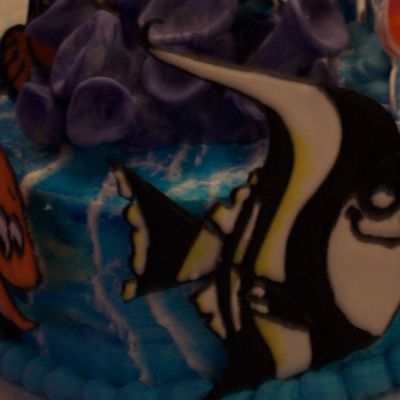 Close Up Of Nemo Cake