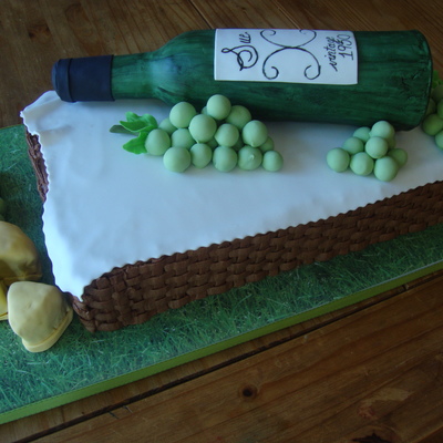 Wine Bottle Cake