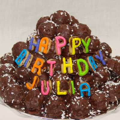 Cake Ball Birthday Cake