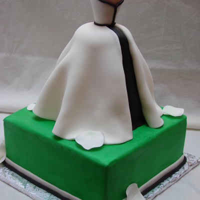 Wedding Dress Bridal Shower Cake