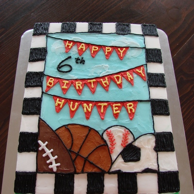 Sports Birthday Cake