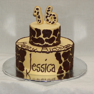 16Th Birthday Giraffe Cake