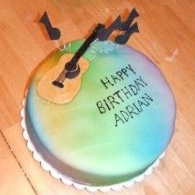 Guitar Birthday Cake