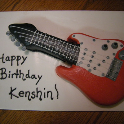 Electric Guitar Cake