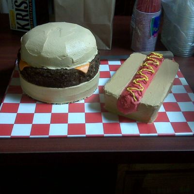 Hamburger And Hotdog