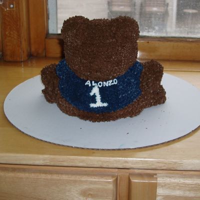 3D Chicago Bears Cake - Back Part