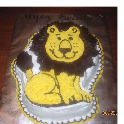 Lion Birthday Cake