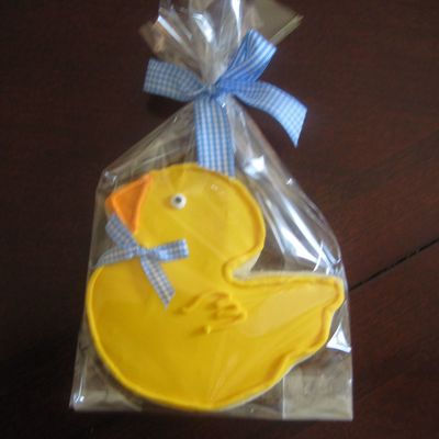 Duck Baby Shower Cookie