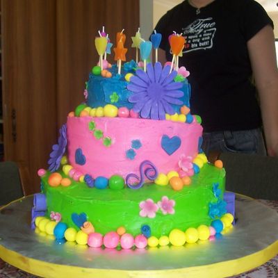 Colourful Whimsy Cake
