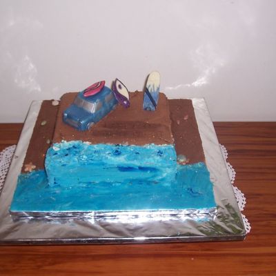 Surfboard Cake