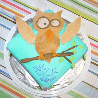 Grammy's Owl Cake
