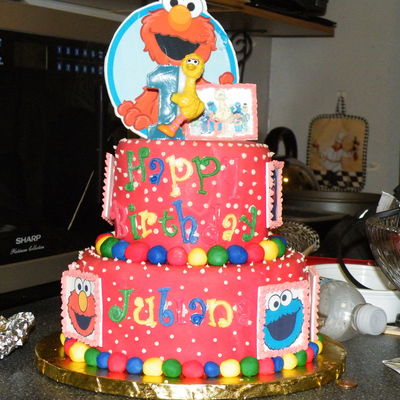 Sesame Street Themed Cake
