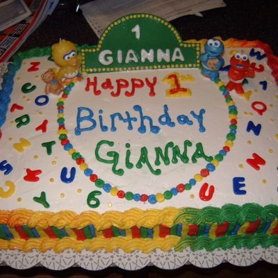 Sesame Street Themed Cake