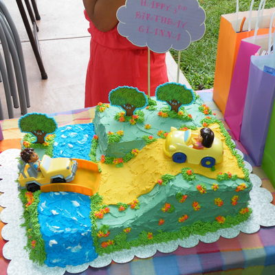 Dora And Diego Safari Cake