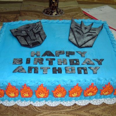 Transformers Bday Cake