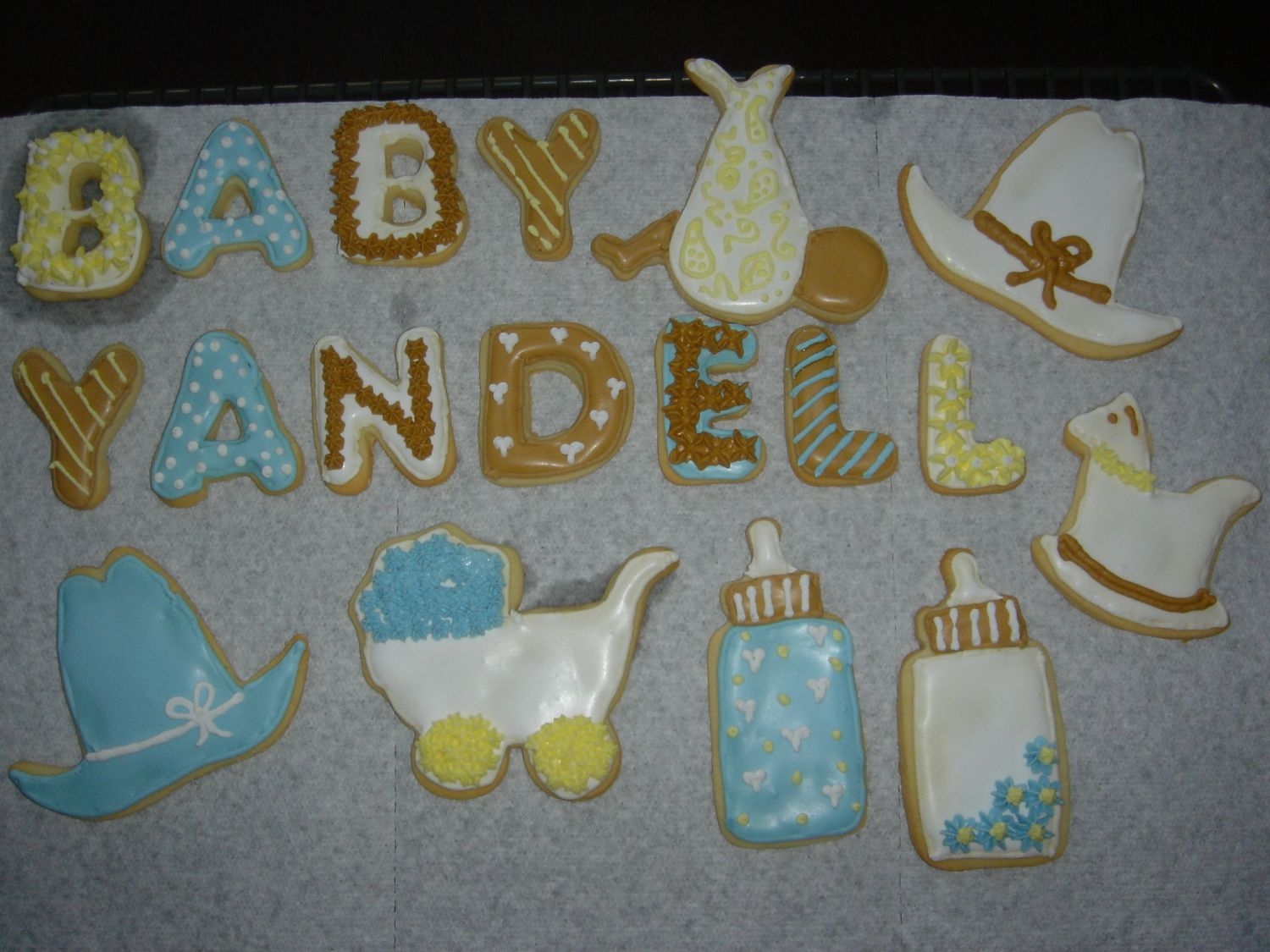 Baby Boy Cookies