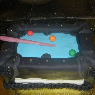 Pool Table Cake