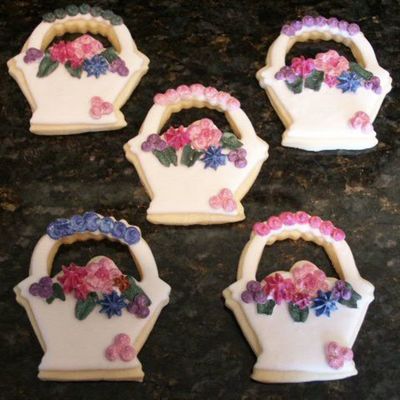 Flower Basket Cookies