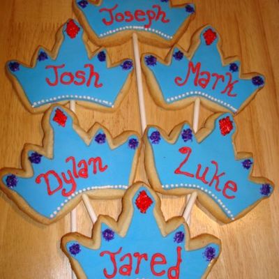 Prince Crown Cookies On A Stick