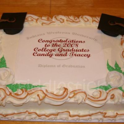 Double Grad Cake For Two Adults!