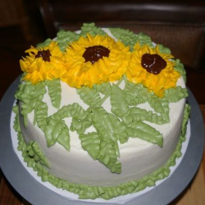 Sunflower Birthday Cake