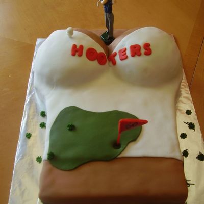 Another View Of Hooters Cake