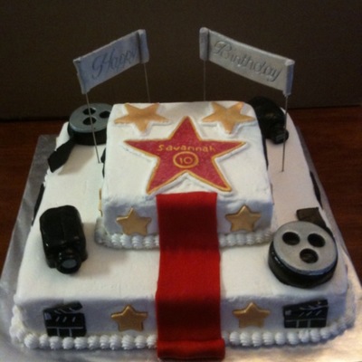 Hollywood Birthday Cake