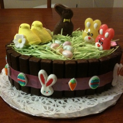 Easter Basket With Ribbon