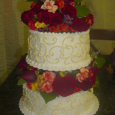 Cake For A Small Fall Wedding