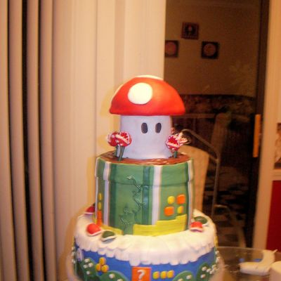 Mario Grooms Cake