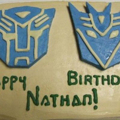 Transformers Birthday Cake