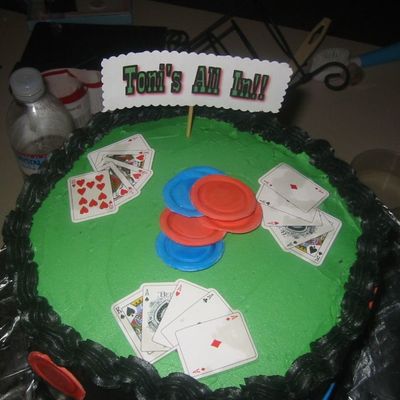 Poker Cake
