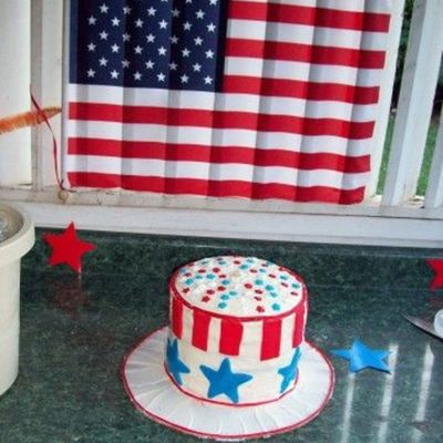 Uncle Sam Hat Cake
