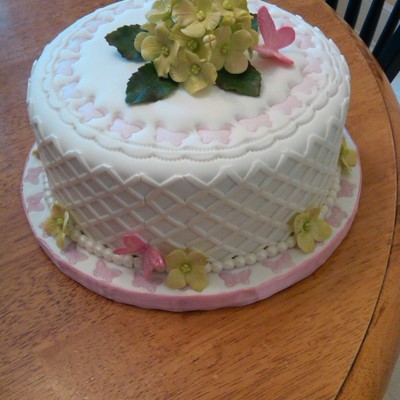 Garden Themed Birthday Cake