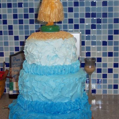 Luau Birthday Cake