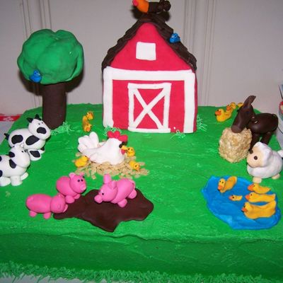 Barnyard Birthday Cake