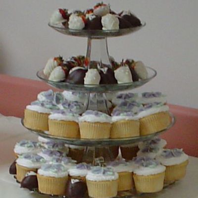 Bridal Shower Cupcakes & Tuxedo Berries