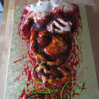 Human Torso Torn Apart