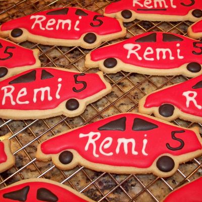Racing Car Cookies