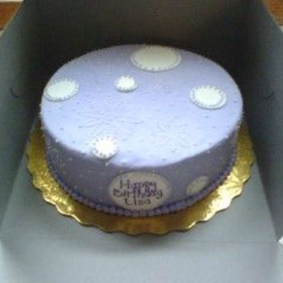 Purple Birthday Cake
