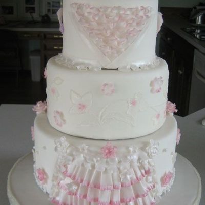 Pink Wedding Cake