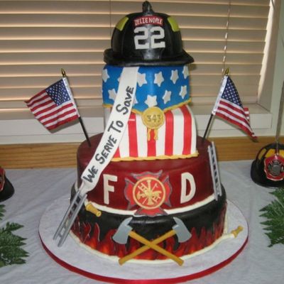 Fire Department Cake