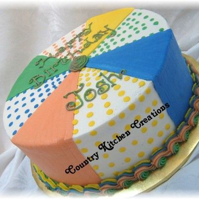 Multicolor Birthday Cake