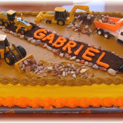 Gabrile's Construction Cake