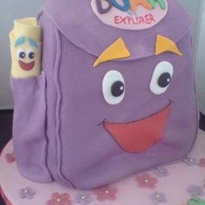 Dora - Back Pack & The Map - Size View